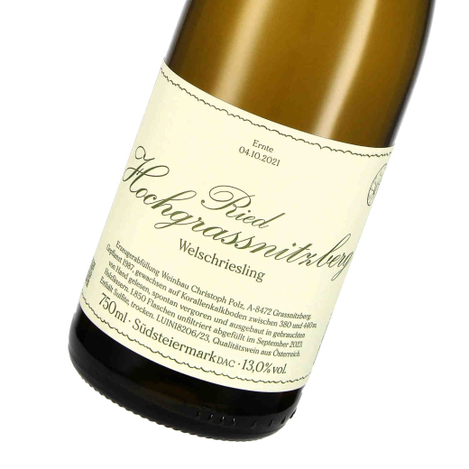 2021 Welschriesling Ried Hochgrassnitzberg, Weingut Polz, Südsteiermark