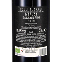 2020 Merlot Colli Euganei DOC Sassonero Azienda Agricola Ca Lustra