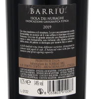 2019 Rosso Isola dei Nuraghi IGT "Barriu", Vigne Surrau, Sardinien