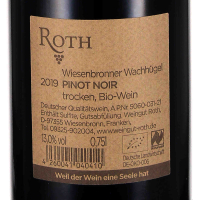 2019 Pinot Noir Wiesenbronner Wachhügel VDP.Erste Lage, Weingut Roth, Franken