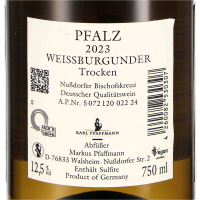 2023 Weissburgunder "Nussdorfer Bischofskreuz" trocken, Weingut Karl Pfaffmann, Pfalz