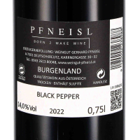 2022 Black Pepper Shiraz; Weingut Pfneisl, Mittelburgenland