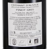 2019 Crémant d`Alsace Pinot Gris Brut Nature Millésime; Eugène Meyer, Alsace