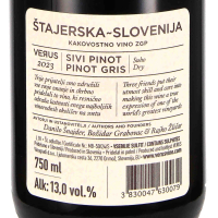 2023 Pinot Gris (Sivi), Kakovostno Vino ZGP, VERUS Vinogradi