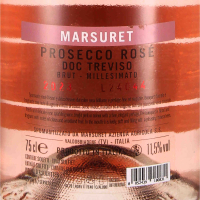 Prosecco Rosé Brut Treviso DOC Millesimato 2023, Azienda Agricola Marsuret