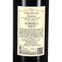 2019 Ripasso Valpolicella Classico Superiore DOC, Az. Agr. Rubinelli Vajol